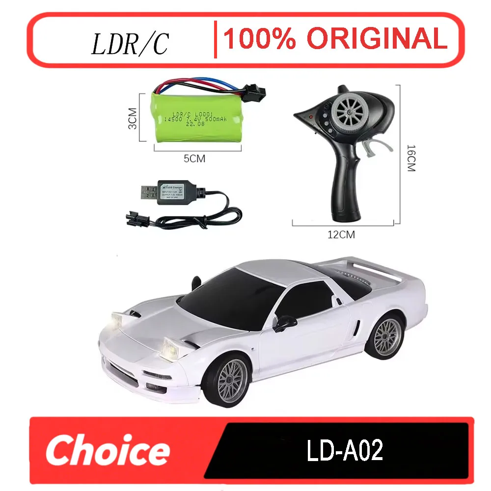 

LDRC LD-A02 1/18 RC Дрифт-машина (модель NSX) — 2,4G RC с USB-зарядкой, лучшая детская игрушка в подарок