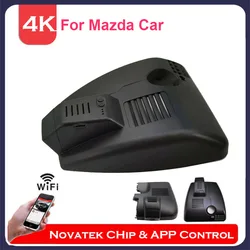 4K Plug And Play Wifi DVR Dash Cam For Mazda 6 Atenza CX-5 CX-4 CX5 CX4 2017-2023 Left-Hand Drive,Front and Rear Cam APP Control