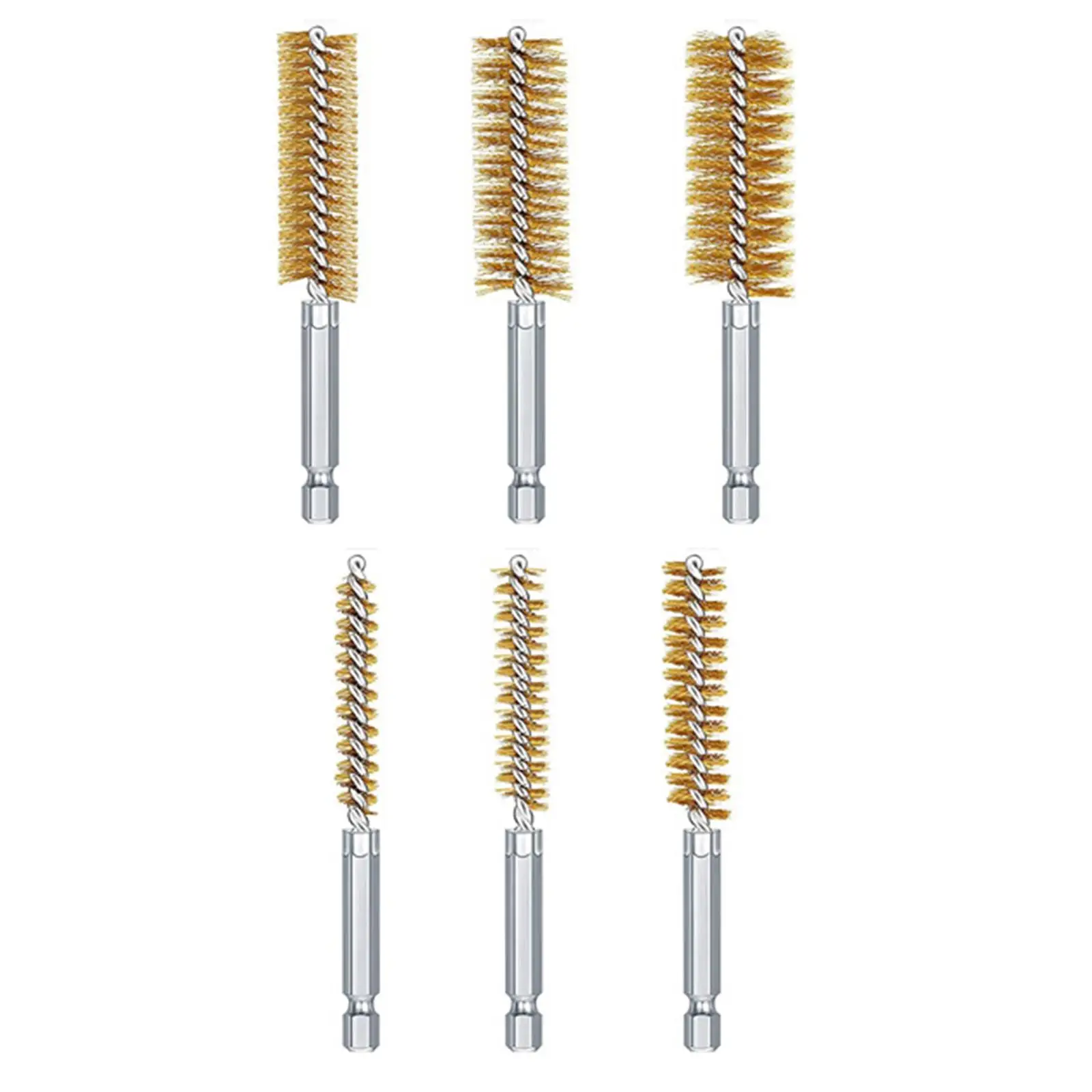 6x Wire Brush for Power Drill Paint Rust Remover Cleaning Polishing Tool for Machinery Auto Screwdriver Brushes