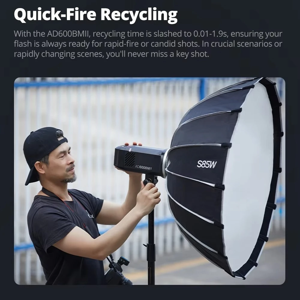 Godox AD600BM II AD600BMII Second-Generation External Outdoor Studio Camera Flash 600W High-power Photography Light