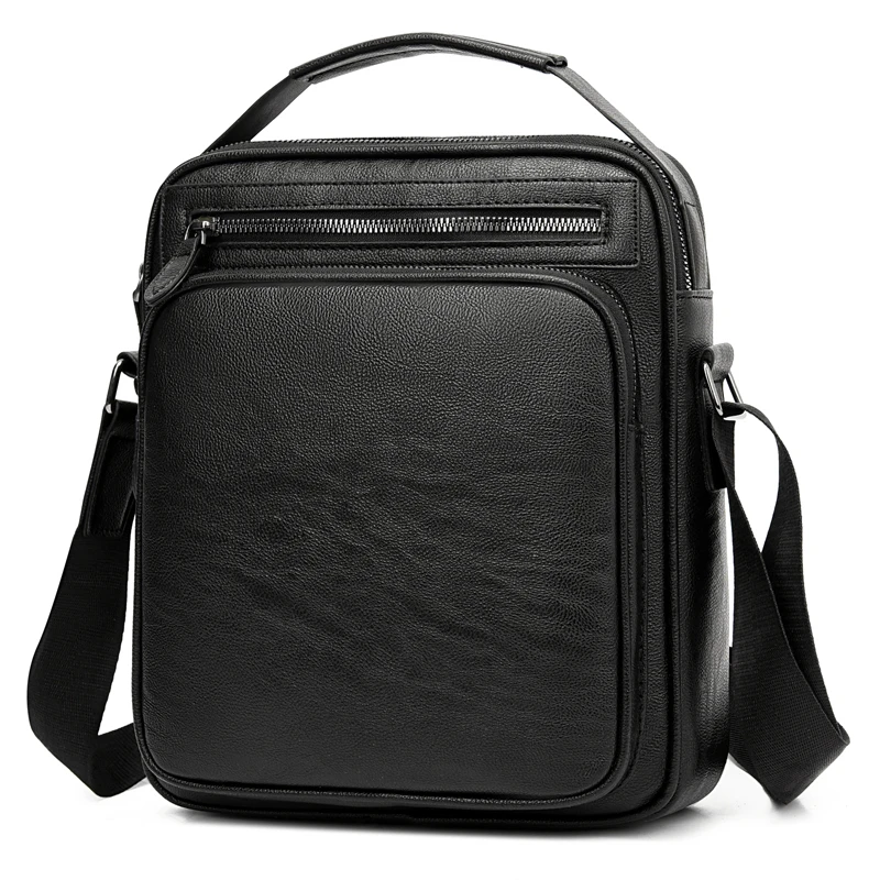 New Brand Genuine Leather Man Messenger Shoulder Bags Business Small Crossbody For Male Men\'s Casual Tote Handbag
