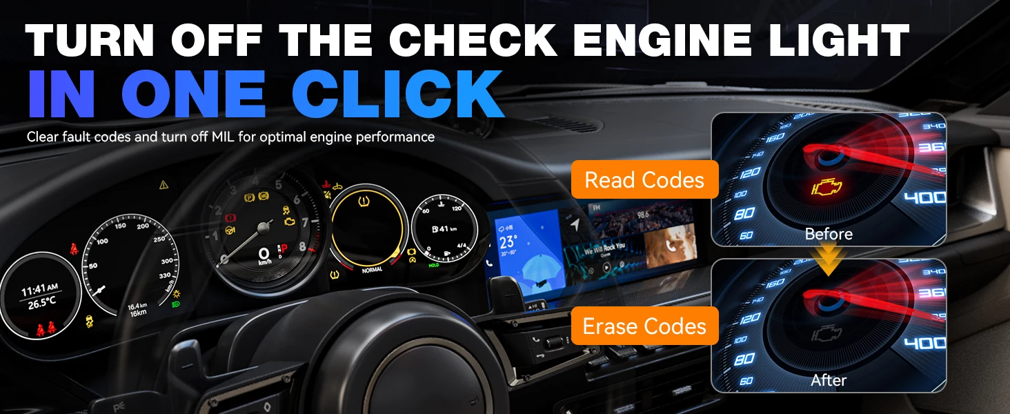 2026 VDIAGTOOL VD30Pro OBD2 Scanner Diagnostic Tools OBDII Code Reader Tool For Check Engine Light Battery Voltage Testing
