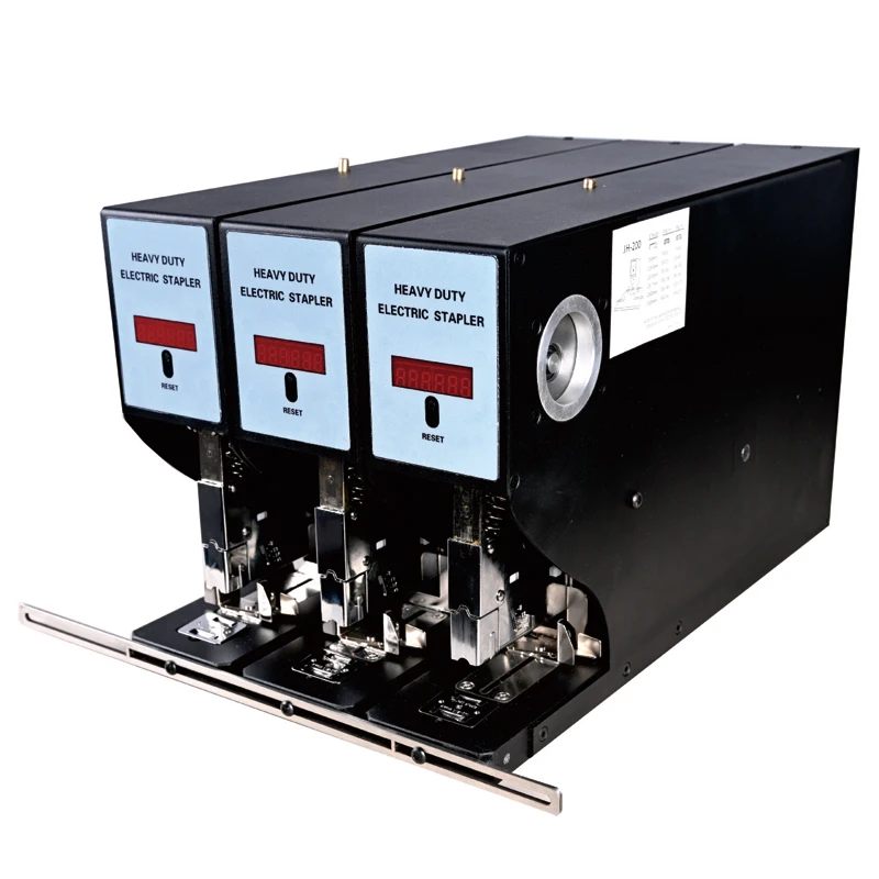 

Electric 2-Cm Three-Head Stapler Automatic Intelligent Staple Multi-Function Heavy-Duty Thickened Stapler