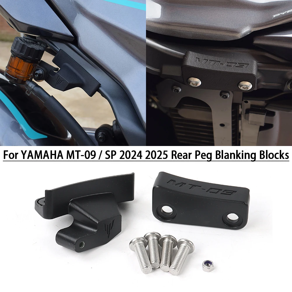 

MT09 SP 2025 New Accessories Rear Peg Blanking Blocks For Yamaha MT09 SP mt09 Gen 4 2024- 2025+