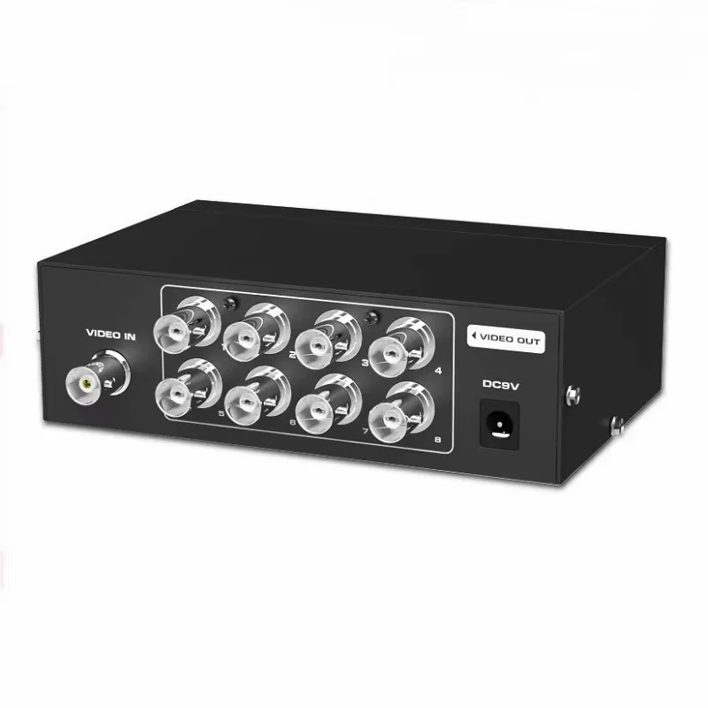 MT-VIKI 8 Port BNC Video Splitter 1 in 8 out Surveillance Camera Video Monitor Screen Splitter MT-108BC