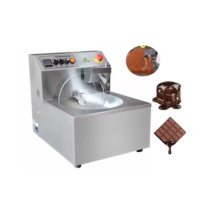 Small Automatic Chocolate Tempering Machine - 5-15kg Mold Forming/Melting, Home/Commercial, Stainless Steel, Easy Operate