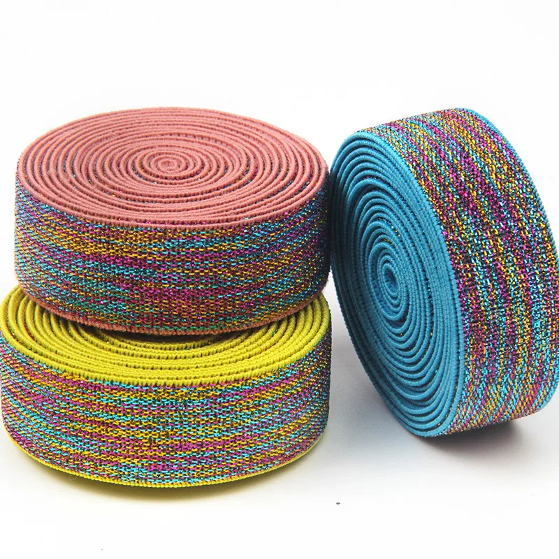 Rubber Bands 25mm Multicolor Elastic Bands Waistband for DIY Clothing Bags Shoes Hair\'s Decoration Accessories Sewing Supplies