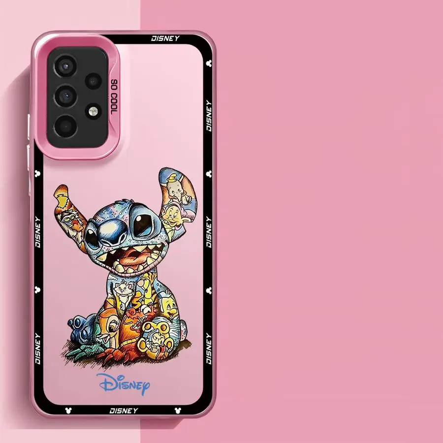 Disney-Étui de téléphone mignon Stitch pour Samsung Galaxy, A72, A54, A73, A32, A53, A51, A33, A24, A21s, A23, A52, A55, A35, A22, A34, A71 Cover