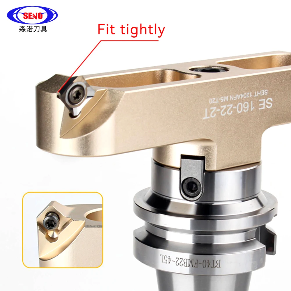 SNEO AP SE Milling Cutters Tools KM12 400R 50 22 27 Right-angle Two-edged Bridge Type Aluminum Alloy Milling Cutter Cutter Head