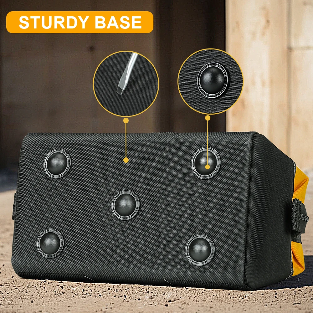 1Heavy Duty Tool Bag, 14-Pocket Portable Empty Tool Box Organizer Storage, Toolbox Organization With Adjustable Shoulder Strap