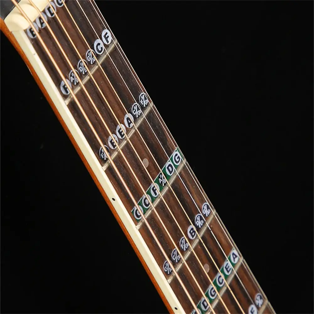 Guitar Musical Scale Frets Note Decal Fretboard Sticker Guitar Note Sticker Guitar Scales Stickers Guitar Chord Stickers