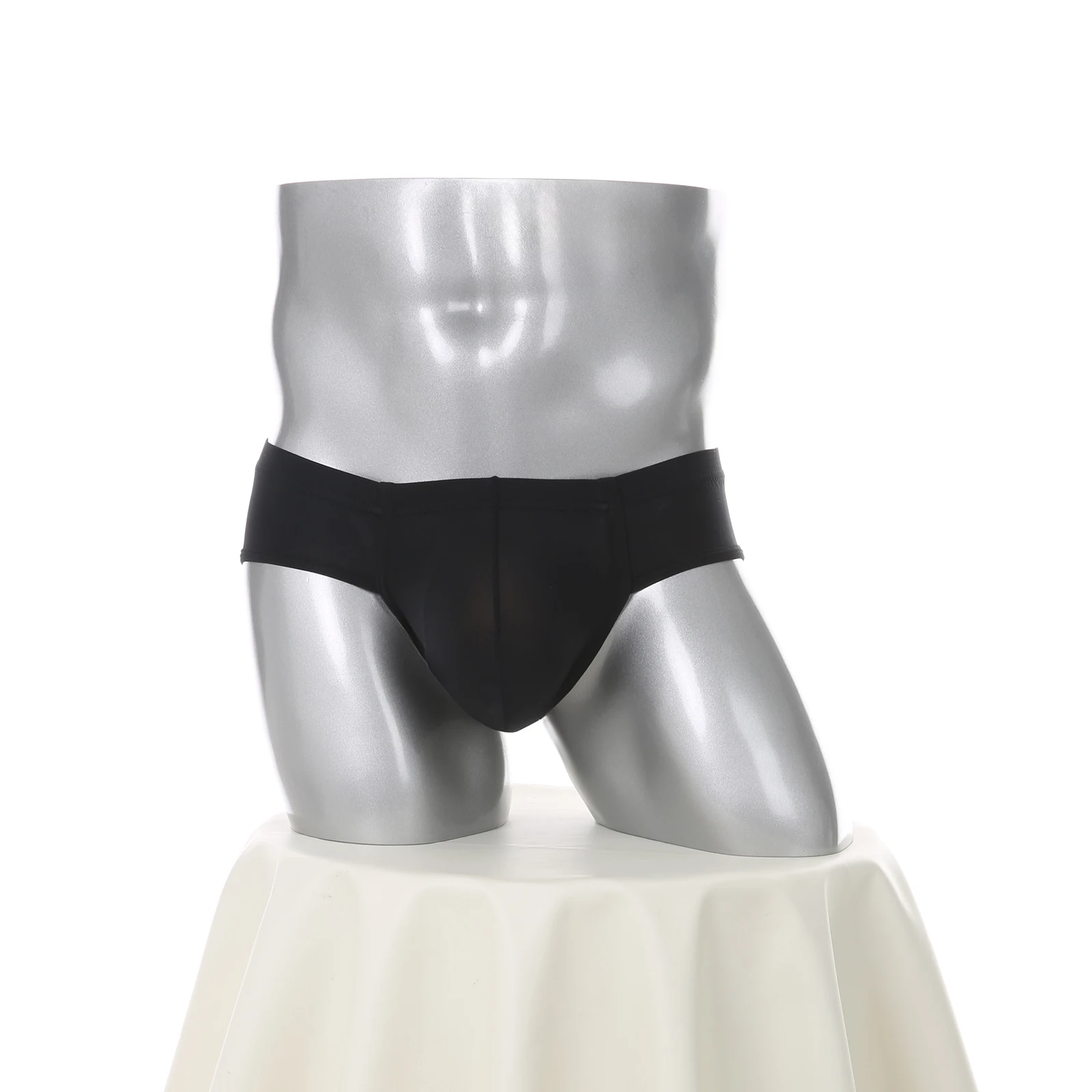 Herren Schnelltrocknende Eisseide Sport-Slips Elastische Durchsichtige Bodybuilding-Unterwäsche Athletische Unterhosen Atmungsaktive Trainingsunterwäsche – Detail 12