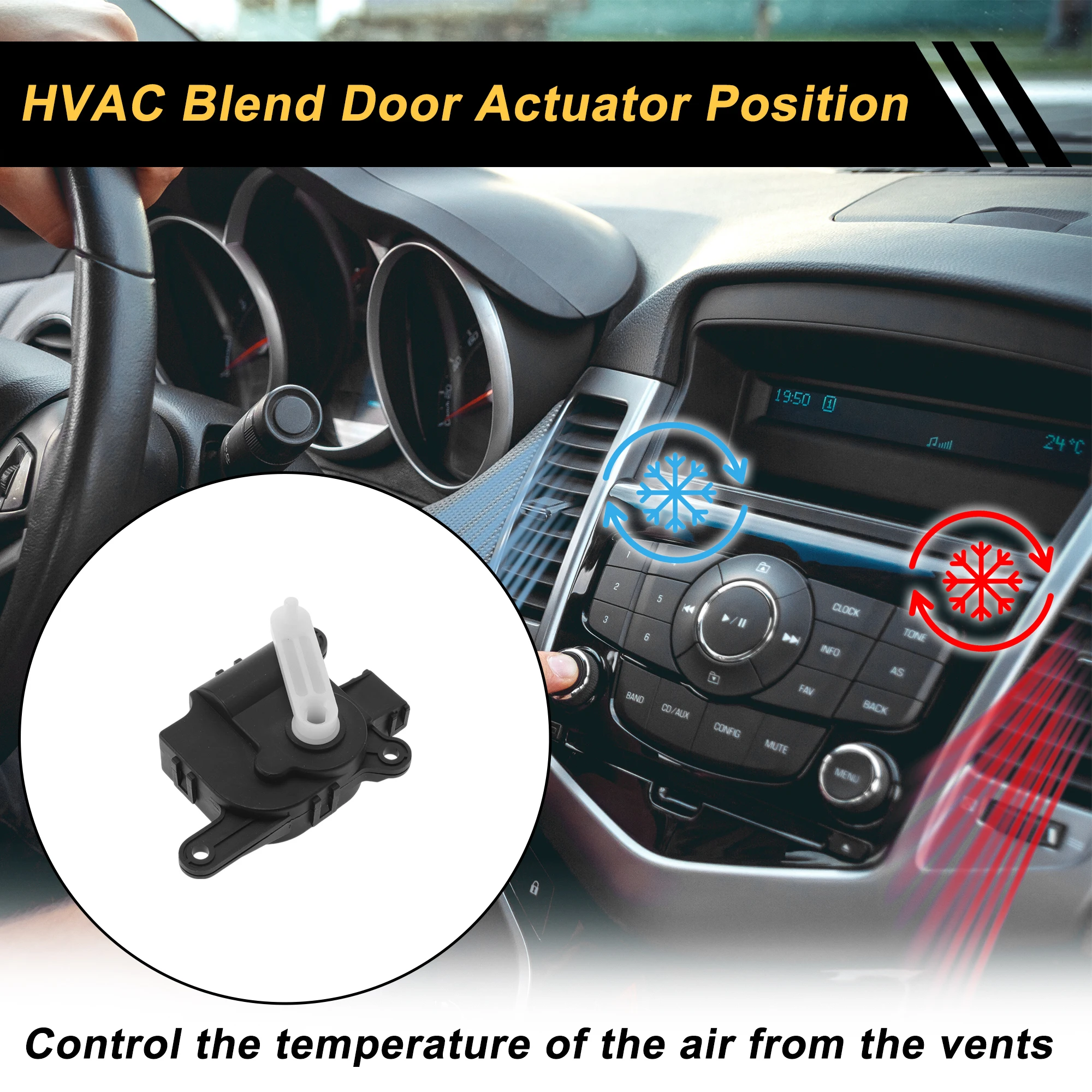 UXCELL HVAC Heater Blend Door Actuator for Hyundai Accent 2006-2007 No.971241E000