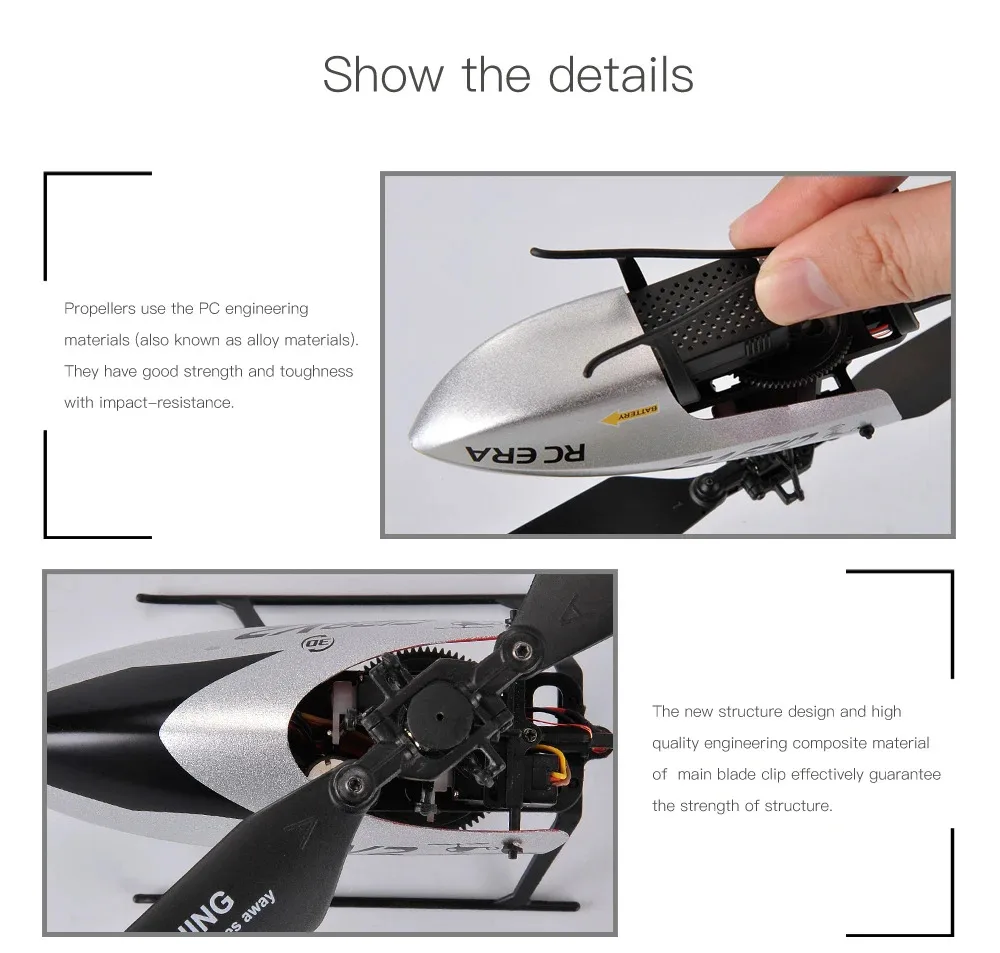 Helikopter RC C129 V2 4-kanałowy RTF, żyroskop 6-osiowy, start/ładowanie jednym przyciskiem, tryb 6G, bateria 3.7V, nadajnik, silnik bezrdzeniowy, część.