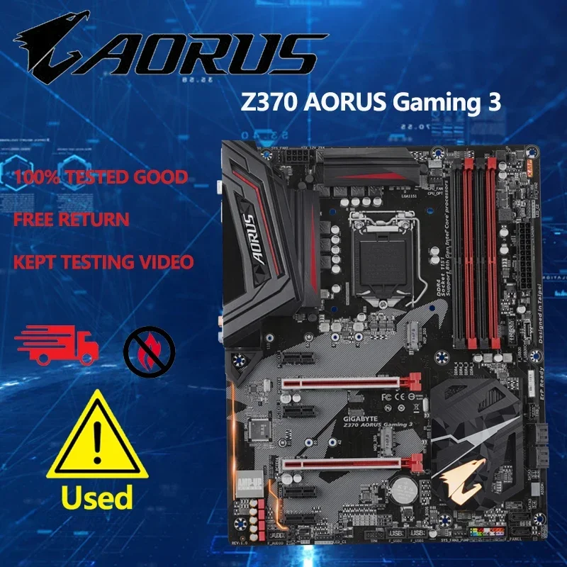

Материнская плата GIGABYTE Z370 AORUS Gaming 3 Intel Z370 LGA 1151 DDR4 ATX 2 × M.2 HDMI
