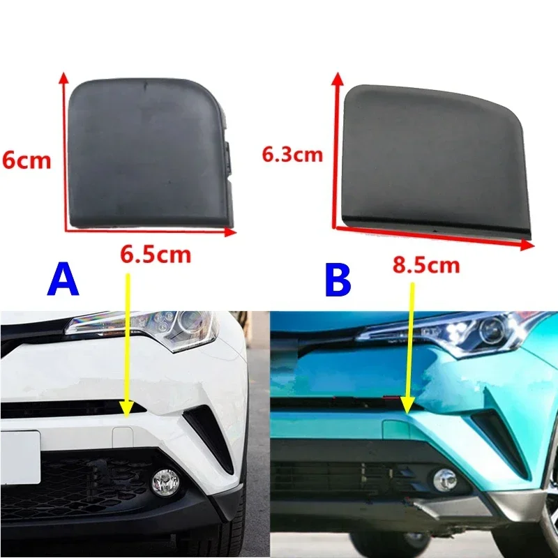 Car Front Bumper Unpainted Tow Hook Cover Trailer Hauling Eye Cap Lid For Toyota C-HR CHR 2016 2017 2018 2019 2020