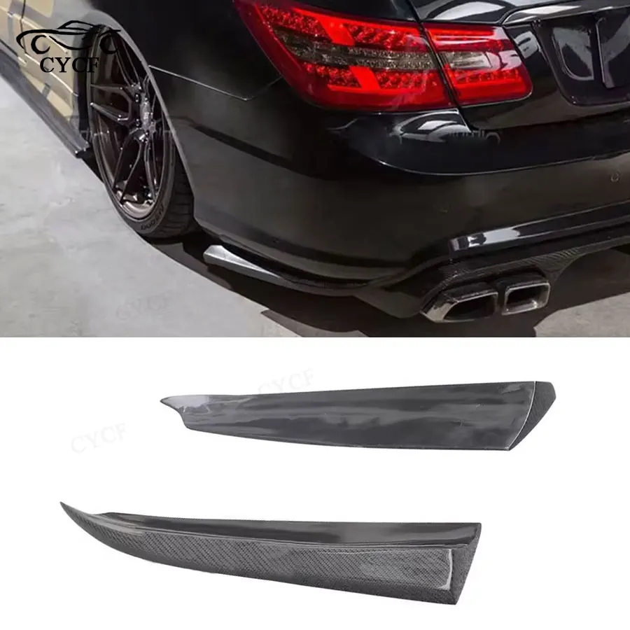 For Mercedes-Benz W207 E Coupe 2009-2011 Genuine Carbon Fibre Rear Corner Bumper Plate Side Wrap Corner Car Accessories