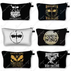 Basgiath War College Cosmetic Case Fourth Wing Fly or Die Makeup Bag Dragon Rider Violet Sorrengail Travel Toiletry Bag Gift