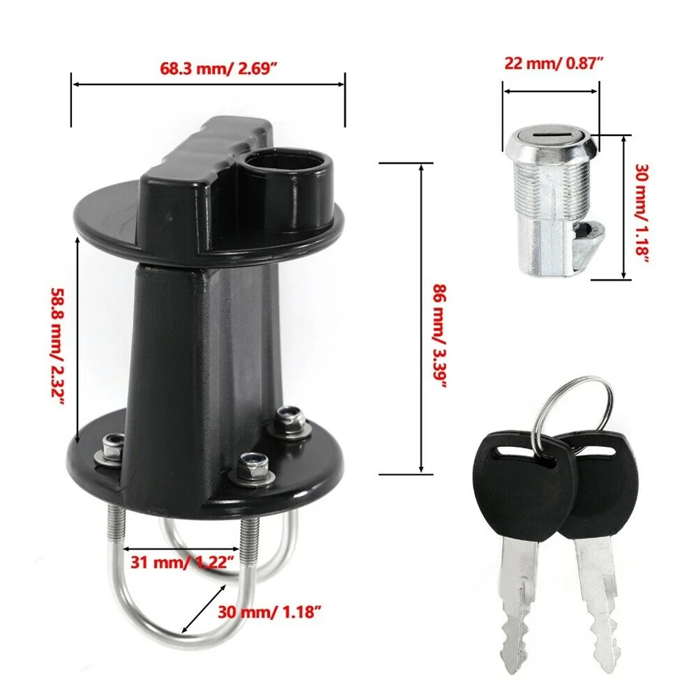 Car Bracket Lock Fastener For 3L 5L Fuel Tank Mount Petrol Can Holder Universal For RV SUV Spare Oil Tank Motorcycle Accessorie