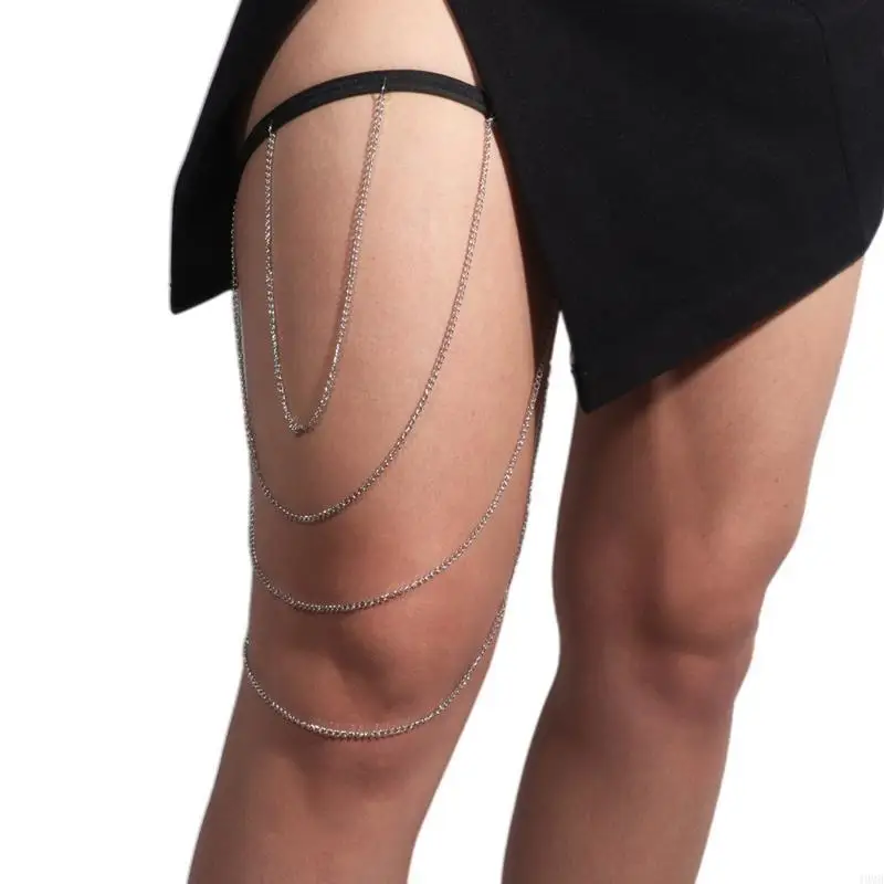Catena multistrato Catena per gamba Catena per corpo sexy estiva per coscia Gioielleria per l'uso quotidiano 49MB