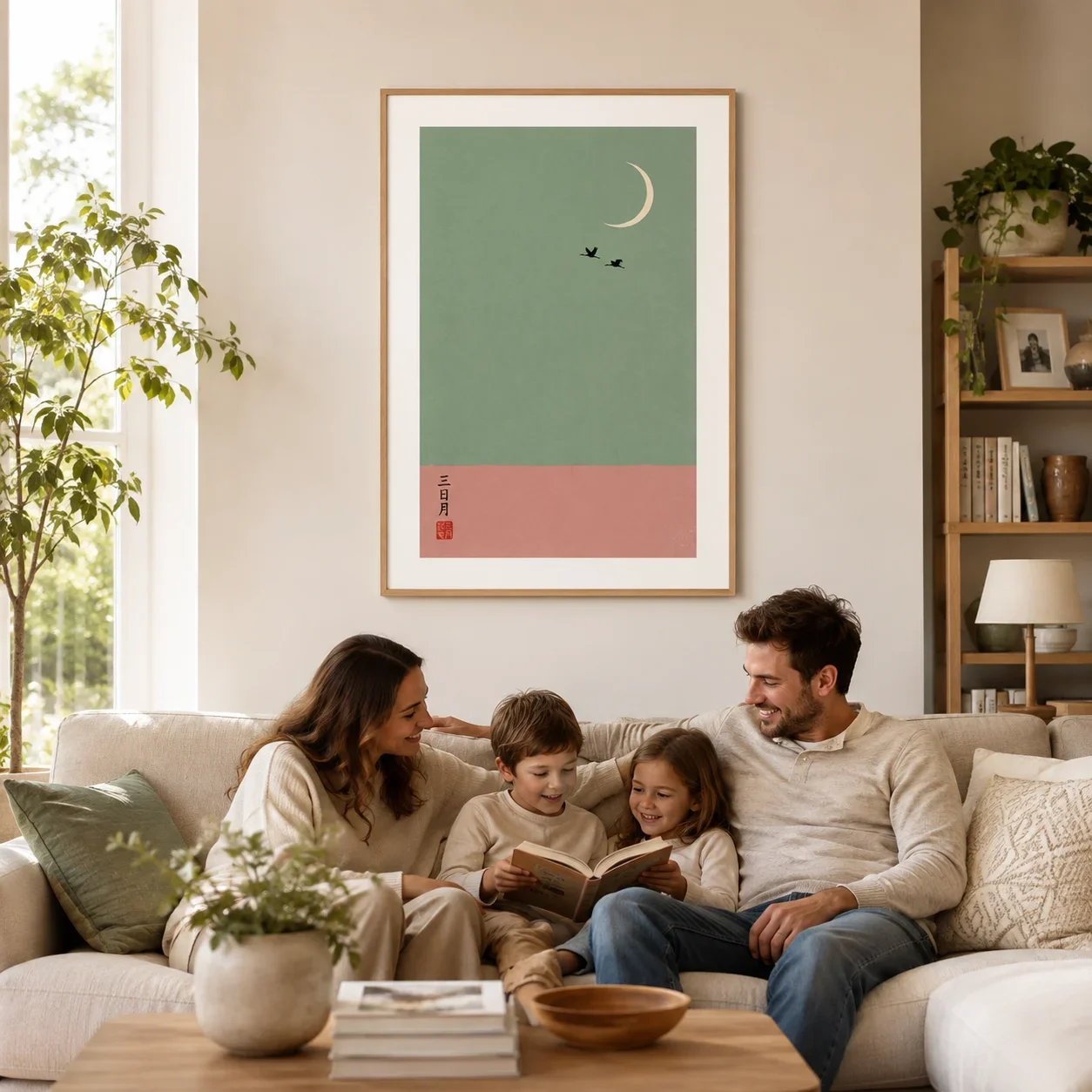 1pc frameless Canvas Painting Flight Under The Moon Poster,Canvas Wall Print,Modern Art Illustration,HighGrade Home Decoration A