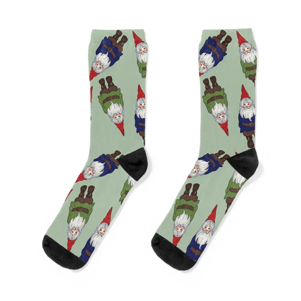 Blushing Garden Gnome Friends Socks custom sports japanese fashion Woman Socks Men's