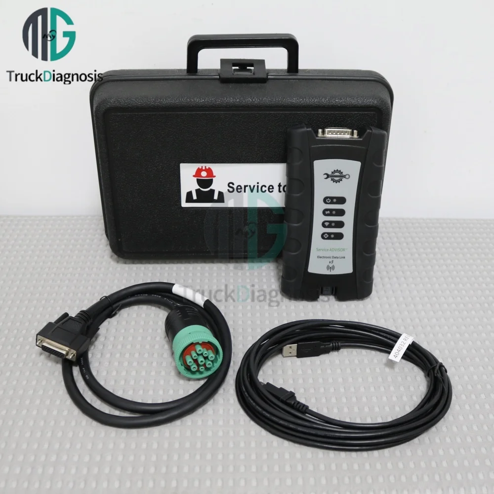 V5.3 AG+V5.3 CF Software Service Advisor EDL V3 Diagnostic Tool with Agricultural Truck Farm Tractor Construction Adapter