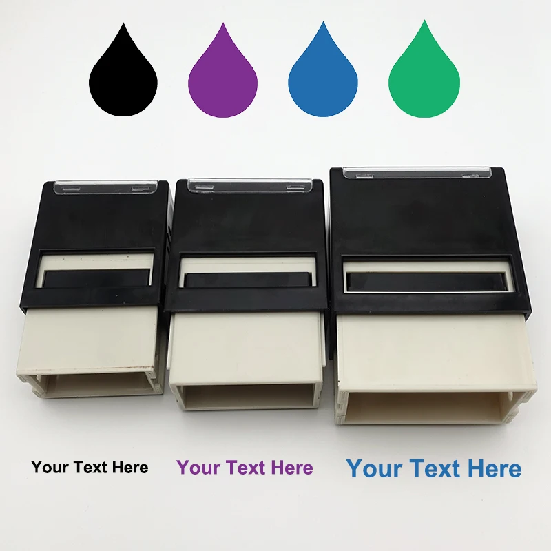 

Personalized Self Inking Stamp Up to 7 Lines Text Custom Address Stamps Self Inking with Easy to Change Ink Cartridge Name Seal