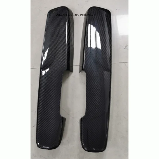 Acessórios de Interior em Fibra de Carbono Verdadeira para Abarth 595 695, Conjunto de Painéis de Porta JJ36