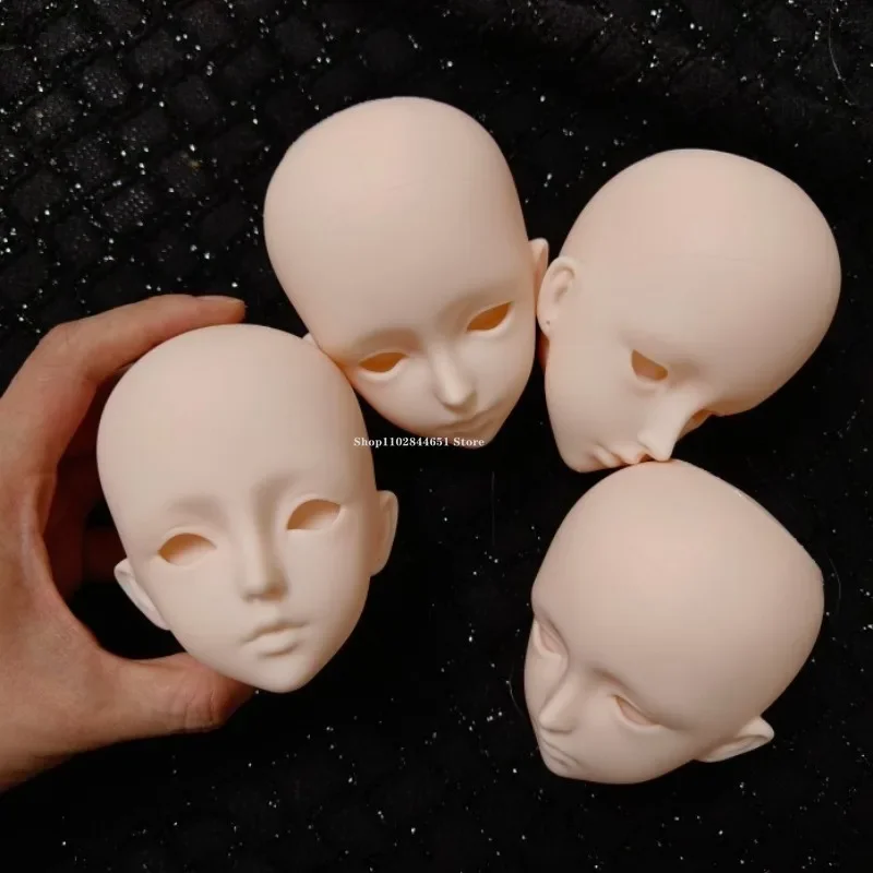 3pcs/set 3 Points No Makeup Single Head Molds DIY Beginner Makeover Doll Head Model Ob11 Doll Decoration Making Accessories