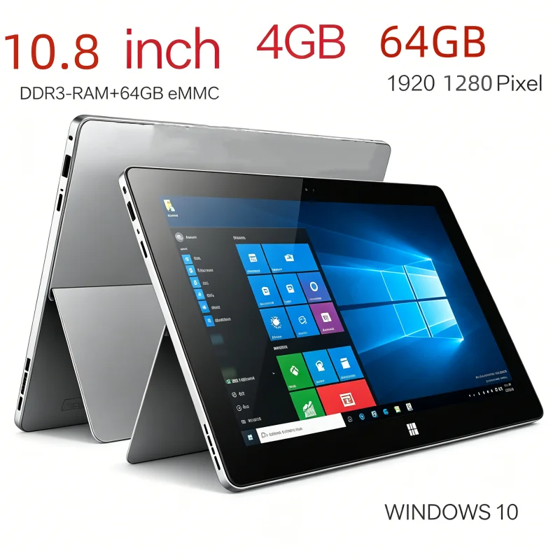 10.8 Inch T10 N3450 Quad Core 64 Bit CPU CWI540 Windows 10 Tablet PC, 4GB RAM+64GB ROM, 1920*1280 Full HD IPS Display