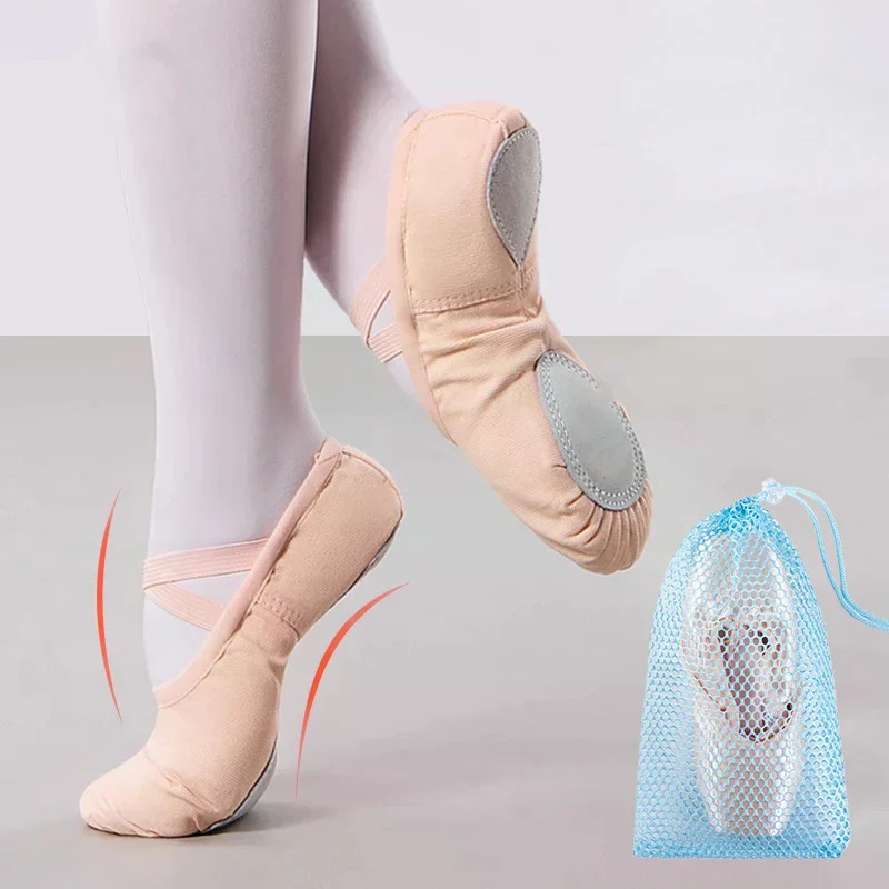 Drawstring Ballet Bag Blue Champagne Color Dance Bag For Girls Ballerina Pointe Shoes Bags Ballet Dance Accessories