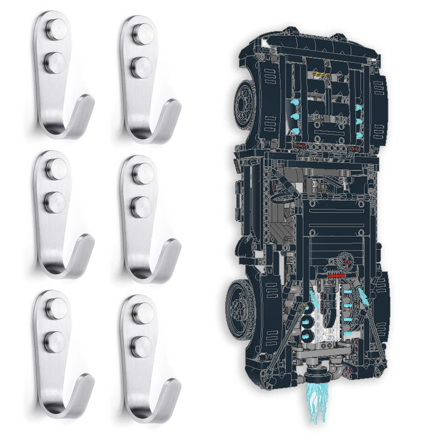 

for LEGO Technology Mechanical Group 42127 Batman Tank Boy Building Blocks Wall Hook (42127 Wall Hook)