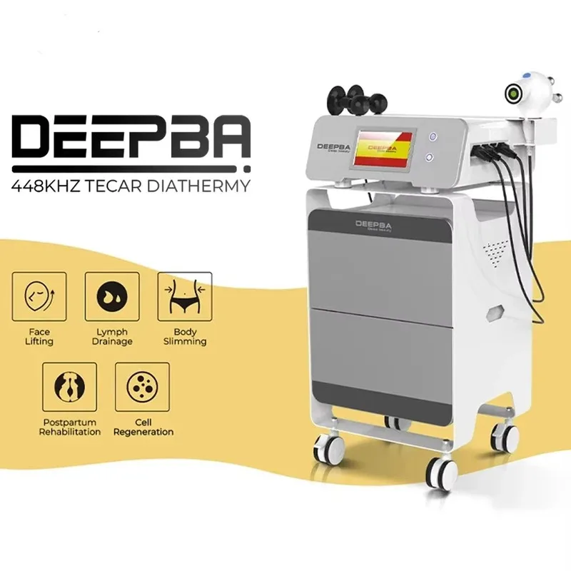 

INDIBA Deep Beauty 448K Tecar Диатермия Физиотерапевтический аппарат CET RET Управление боли Реабилитация тела Укрепление