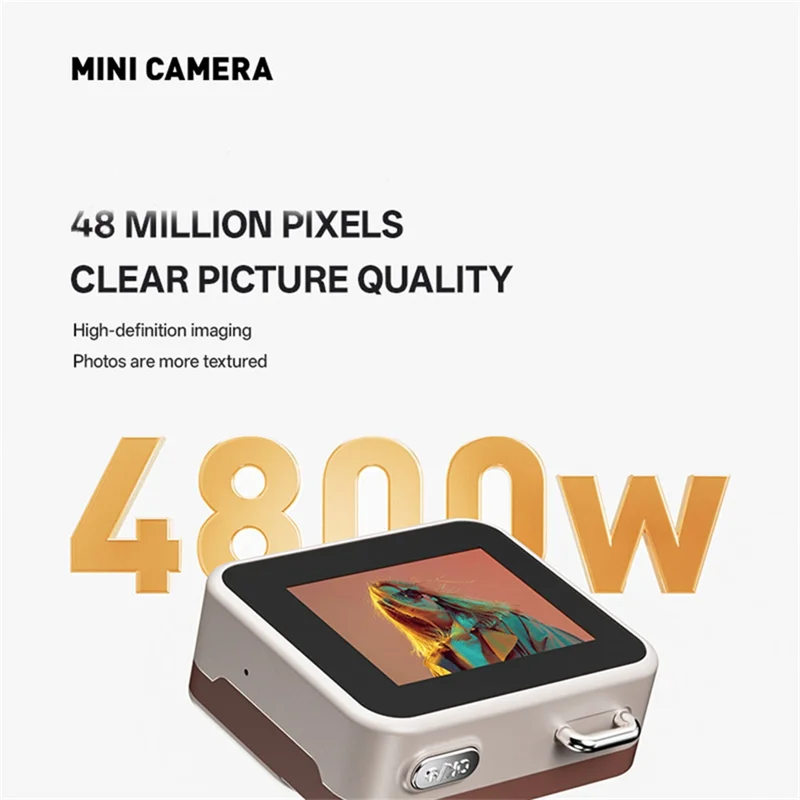 كاميرا GROCE-Outdoor Photography الرقمية HD CCD Retro Mini Compact 1080P 800W مع شاشة تسجيل فيديو للسفر باللون الأسود #3