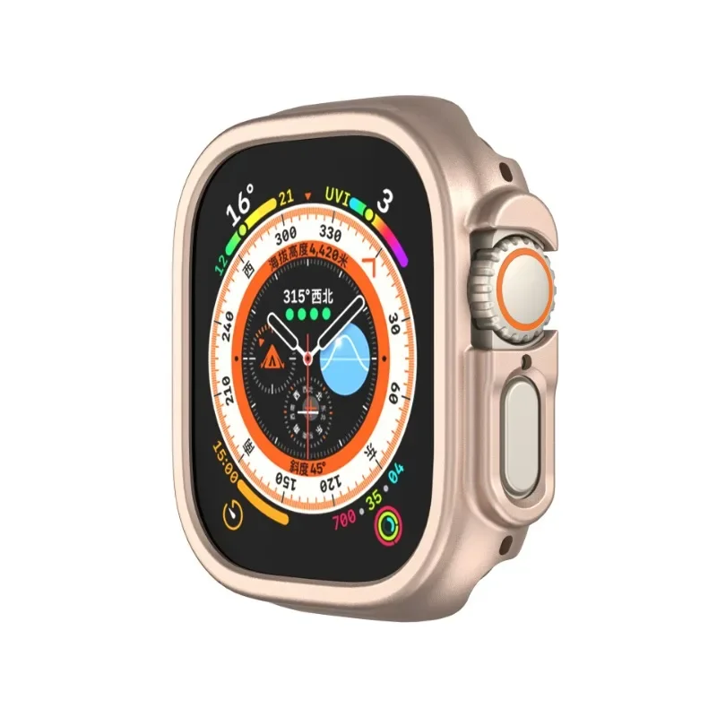 2in1 Glass+Case For Apple Watch Ultra 49mm Screen Protector PC Protective Case For iWatch Series Ultra 49mm Cover Accessories