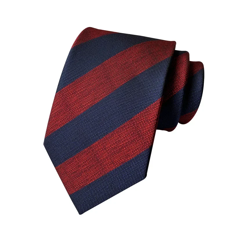 New Ties for Men 8cm Luxury Jacquard Weave Necktie Formal Dress Striped Work Wedding Party Tie Gravata Accessories