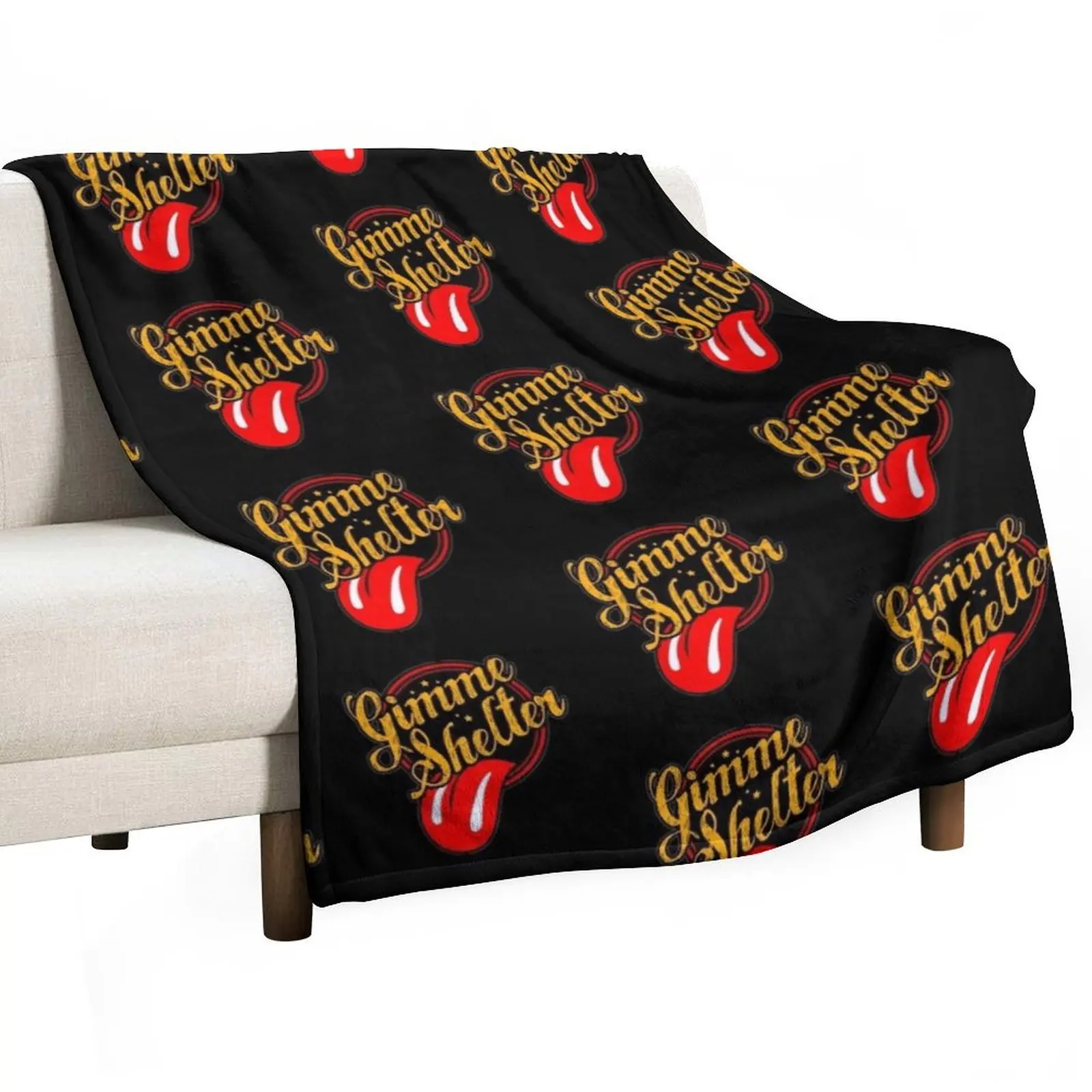 Gimme Shelter Throw Blanket Decorative Sofa Bed covers Blankets