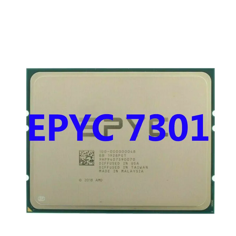 

EPYC 7301 CPU 2.2GHZ 16C/32T 64M cache 155/170W DDR4-2666V Socket sp3 Processor for LGA4094 Motherboard