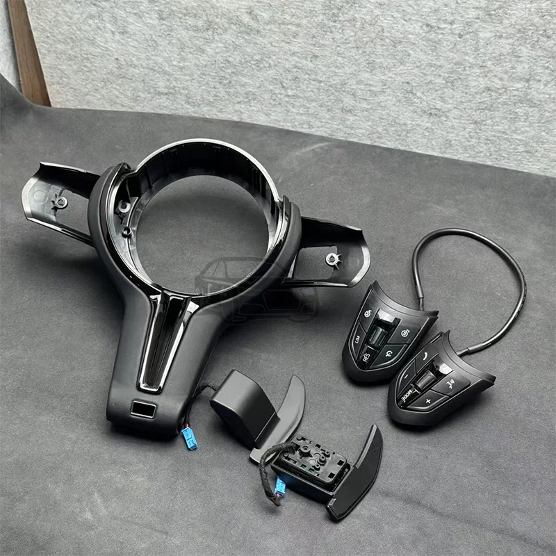 M Sport Steering Wheel with Standard Central Trim Cover, Buttons, Shift Paddles, Suitable for BMW F01 F07 F10 F15 F16 F20 F21 F3