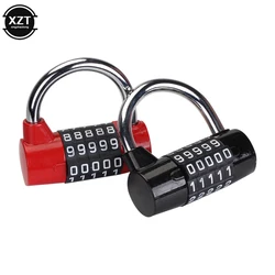 High Quality Heavy Duty 5 Dial Digit Combination Lock Weatherproof Security Padlock Outdoor Gym Safety Code Lock Black
