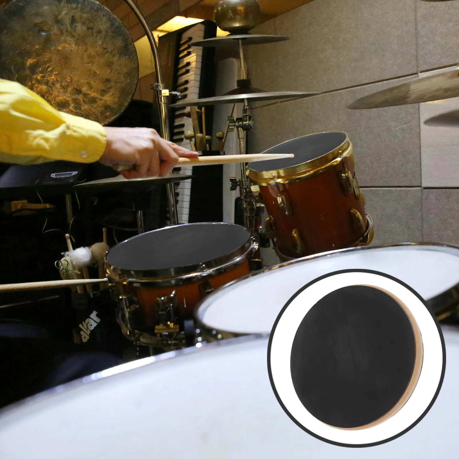

Stimbre Pads Practice Drum Cushion Soundproofing Noise Reduction Wooden Dampening