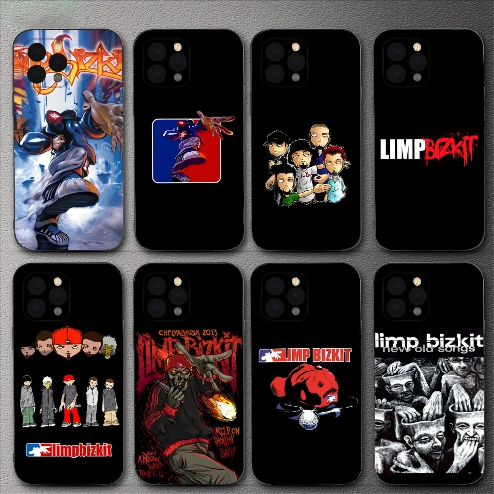 L-Limp Bizkit Hold On Band  Phone Case For iPhone 15,14,13,12,11,XS,XR,X,8,7,Pro,Max,Plus,mini Silicone Black Cover