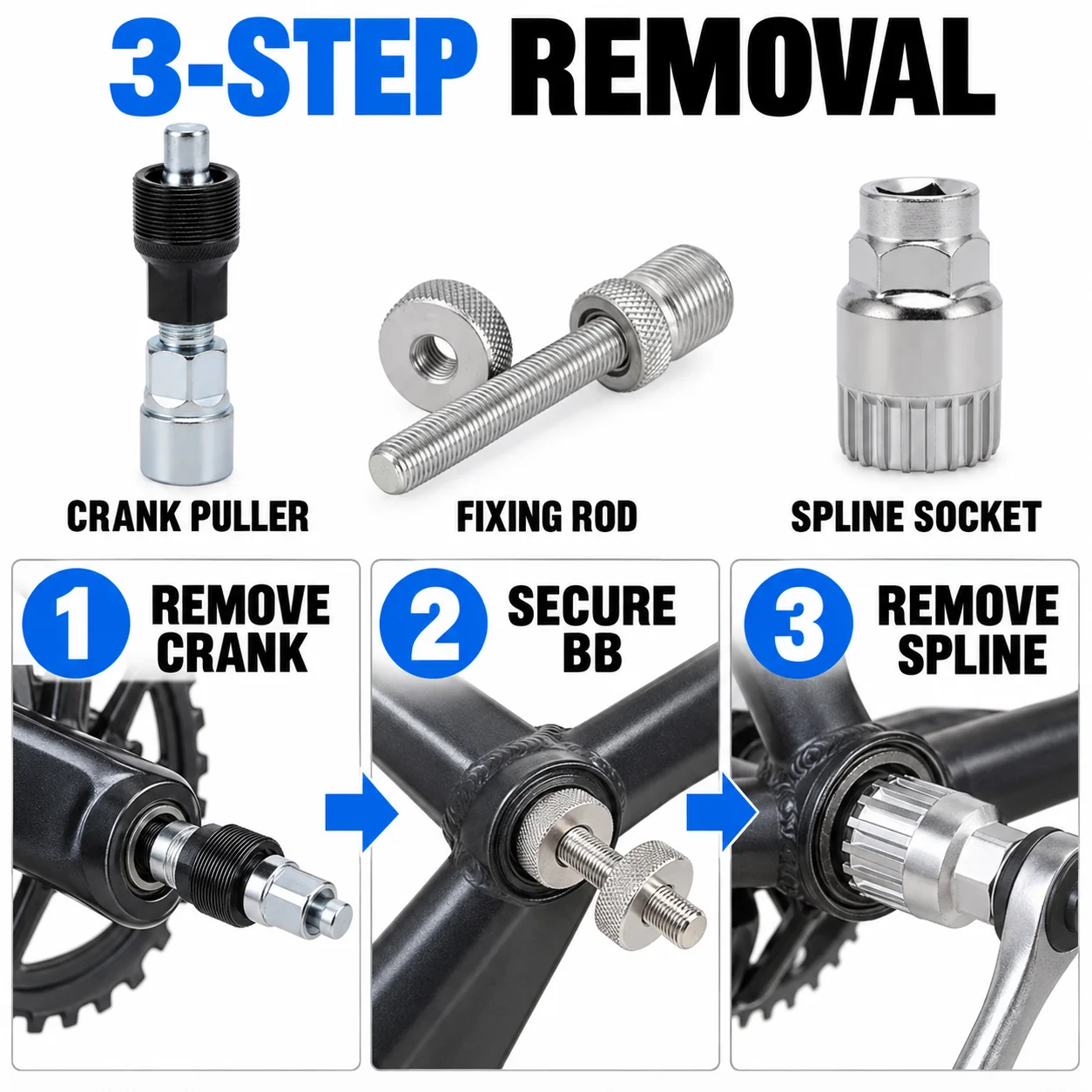 Bicycle Maintenance Tool Set Chain Breaker Cassette Removal Tool Bike Repair Kit MTB Road Bike Repair Accessories