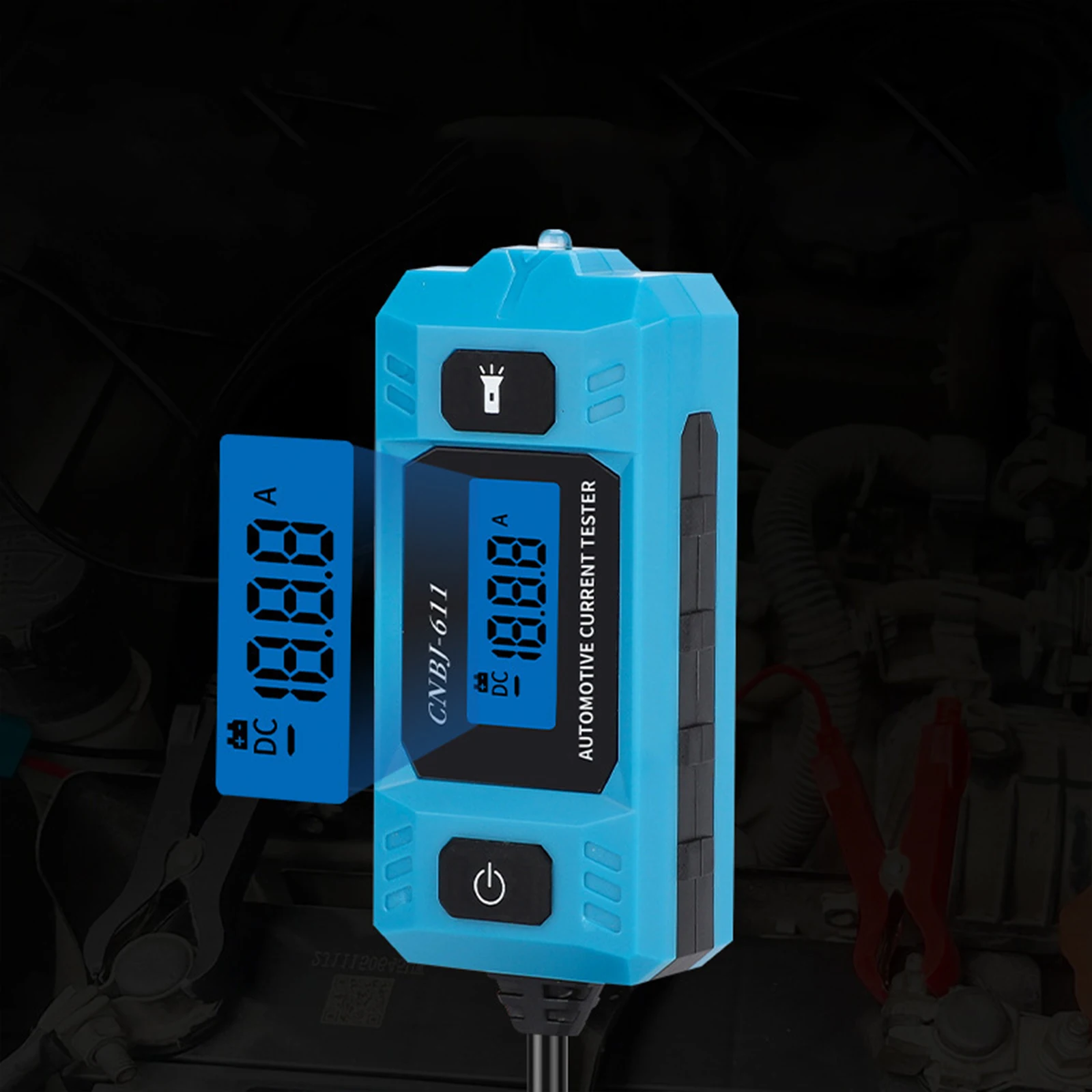 

Тестер автомобильных цепей 20А 48В со встроенной фронтальной подсветкой и синим ЖК-экраном, высокоточный измеритель тока