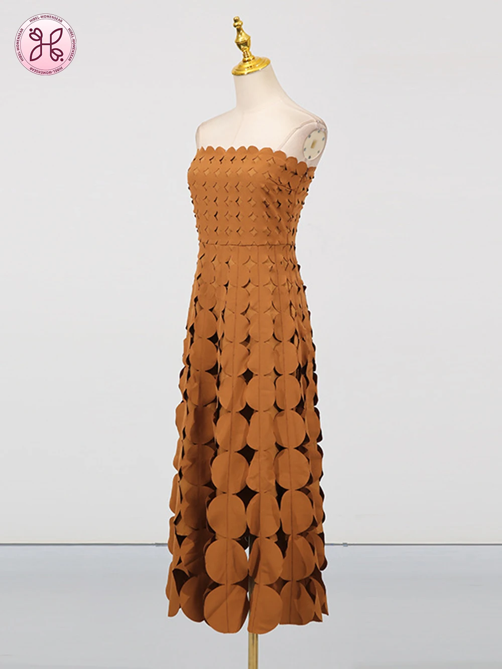 Robe découpée circulaire pour femmes, sans bretelles, taille haute, Patchwork, ourlet à pampilles, couleur unie, Maxi, vêtements d'été, 2025