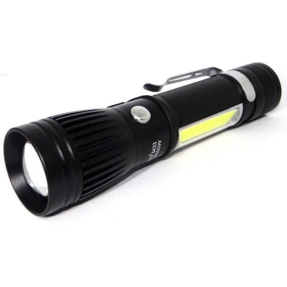 Swat Military Led Tactical Flashlight-Flashlight COB Battery Usb Long Range BM-8433