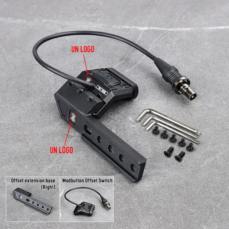 WADSN PLH V2 Taktische Modlit-Taschenlampe, hohe Leistung, 1300 Lumen, PLH-V2 Scout Light Modbuttn Switch Light Mount Base Airsoft WeaponGear 7