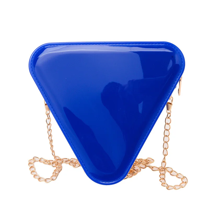 candy color Triangle Mini Chain Shoulder Bag for Women Designer Purses and Handbags Female Small Crossbody Bag Party Clutch Bag