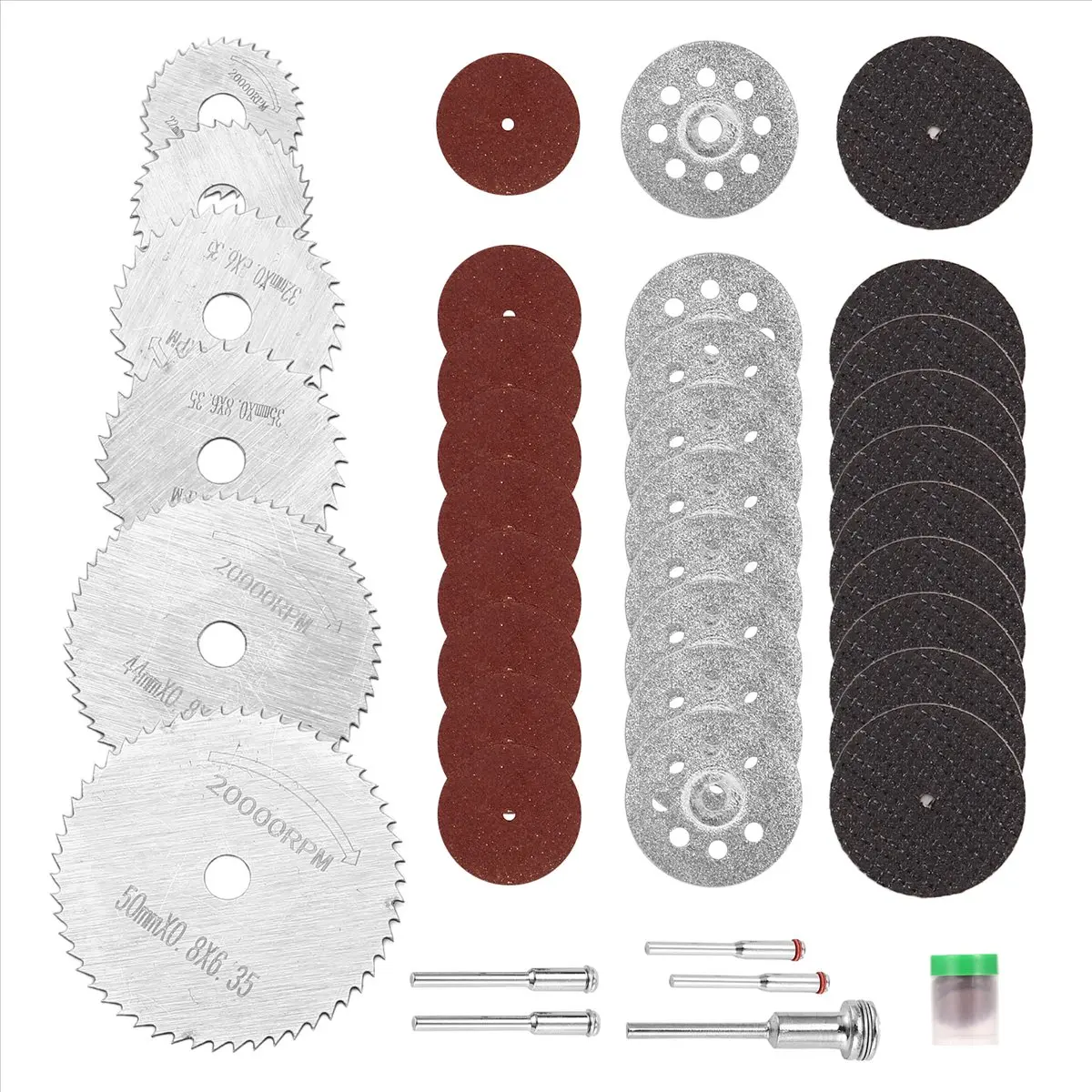 【Limited Offer】41Pcs Cutting Wheel Set Rotary Cutting Wheels Tool Kit for Rrotary Tool Accessories for Resin Metal Wood Stone